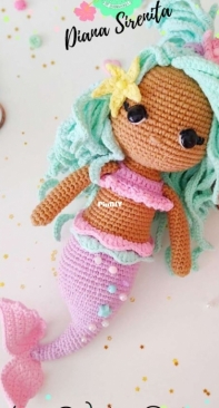 Le pompon - Ana Vicky Espiñeira - Diana little Mermaid - Diana sirenita - Spanish