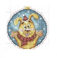 Christmas Ornament Dog by Anna Kovalenko