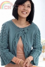 Patons - Diagonal Cables Cardigan - Free