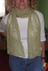 Rive Gauche Lace Scarf by Heather M Brown