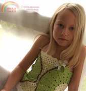 My Little City Girl- Alla Koval- Fruity Fun 2. Kiwi Top Corset Crochet