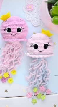 Sophie and Co - AVokhmina Patterns - Anastasia Vohmina - Anastasiya Vokhmina - Rattle jellyfish - погремушка медуза - Russian
