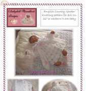 babydoll hand knit english country garden 16-22"