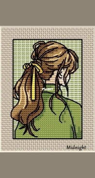 Midnight - Girl with the ponytail by Kristina Ustyan - Free