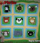 Sharon Santorum - A Day At The Zoo Afghan