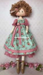 Atelier Coração de Pano - Boneca Princesa Charlote - Portuguese