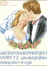 Vervaco 70.814 A Kiss on a Wedding Day XSD