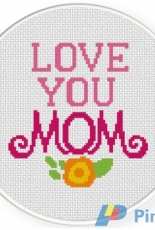 Daily Cross Stitch  - Love You Mom