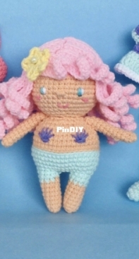 Miss Daisy Handmade - Miss Daisy - Leticia Maria Olano Acosta - Mermaid Doll