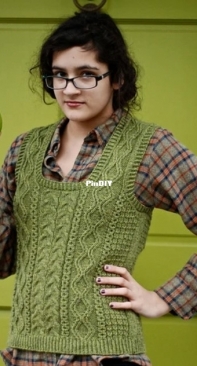 Wood Hollow Vest by Kirsten Kapur