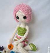 Denizmum- Ulku Akçam- Amigurumi Pink Doll Pattern