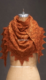 Crunch Time Shawl by Jocelyn Tunney-Free