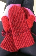 Vinterdiva votter / mittens (garter st) by Popsinune Design-Norwegian-Free