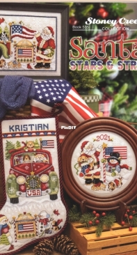 Stoney Creek Collection - Book 535 Santas Stars & Stripes XSD