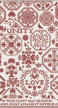 Modern Folk Embroidery - Love & Unity A Quaker Sampler XSD+PCS