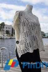 Poncho of Frost Lace by Top Tier Knits free