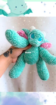 Lemon Cat Crochet - Jensen Patten - Ryoko the Dragon