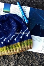 Meteor Shower Beanie by Karen Porter updated