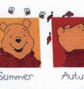 Designer Stitches D85  Poohs Change of Seasons