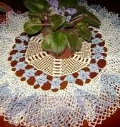 doily with three layers of ruffles-unknown source