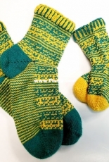 Country Road toe up socks by Crazy Clare - Free