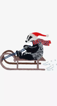 DMC - Sledding Badger / Luge de Noël Blaireau - Free