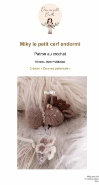 Dans ma petite bulle 49 - Sandrine - Miky the little sleeping deer - Miky Le Petit cerf endormi - French - Free