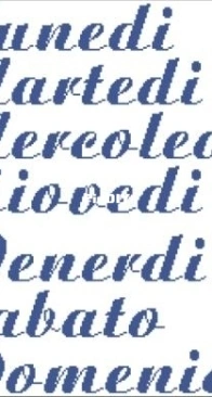 Days of the Week/ Giorni della Settimana by Bigmammy XSD