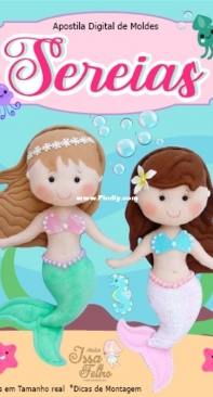 Atelie Issa Feltro - Sereias - Mermaids-  by Amanda Issa - Portuguese