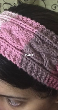 Easy Cable Scarf by Heba Ali - Free