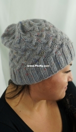 Seaside Cabled Hat by Shannon Dunbabin-Free