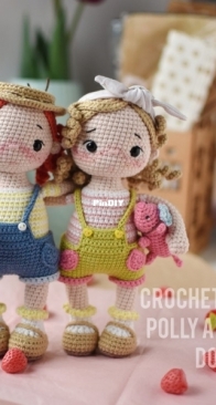 Amigurumi Universe - Dunaeva Toys - Evgeniya Dunaeva/Marina - Dolls Polly and Molly - English