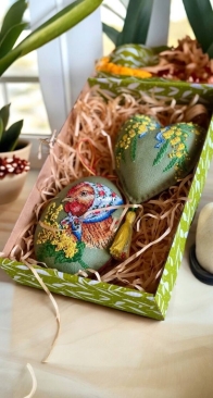 Hen With Mimosa by Natalia Dervish XSD