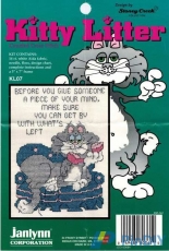 Janlynn KL07 - Kitty Litter Piece of Mind by Stoney Creek Collection