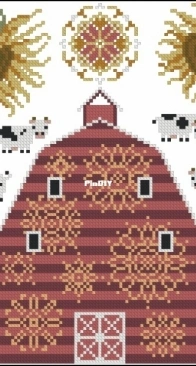 Cottage Garden Samplings - Fabulous House Series 7 - CGS-1118 Housebarn PCS + XSD
