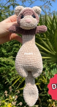 Big floppy Ferret - the crochet cloud - emelene kennedy