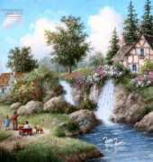 HAED HAEDPL 1979 Hillcrest Falls by Dennis Lewan