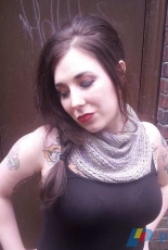 Back Garden Scarf by Lindsay Scarey-Free