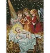 Christian Cross Stitch - Jesus with Angels - Free
