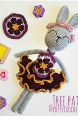 Poppy Crochet Design - Zsuzsanna Blaho - Violet Bunny Girl  - Free