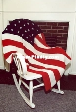 P267 American Flag Afghan by Plymouth Yarn Design Studio