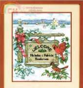Dimensions 8524 Holiday welcome sign