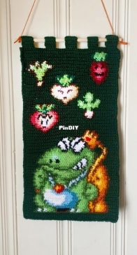 SNES Super Mario 2 wall hanging I made