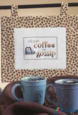 Will Trade Coffee for Gossip by Rhona Norris from The Cross Stitcher October 2009 XSD