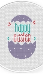 Daily Cross Stitch -Happy Easter In Egg
