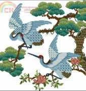 Two cranes