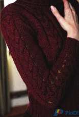 Open Cable Sleeve Sweater in Debbie Bliss  free