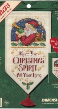 Dimensions 8581 - Keep the Christmas Spirit Banner PCS