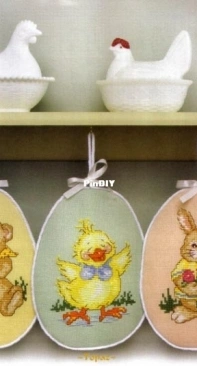 Easter Critters - Bear, Bunny, Chick by Ursula Michael from The Cross Stitcher - April 2006 PCS + XSD