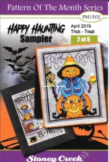 Stoney Creek Pattern Of The Month Series Happy Haunting Sampler PM1502 April 2019 - Trick-Treat - 2 of 6
